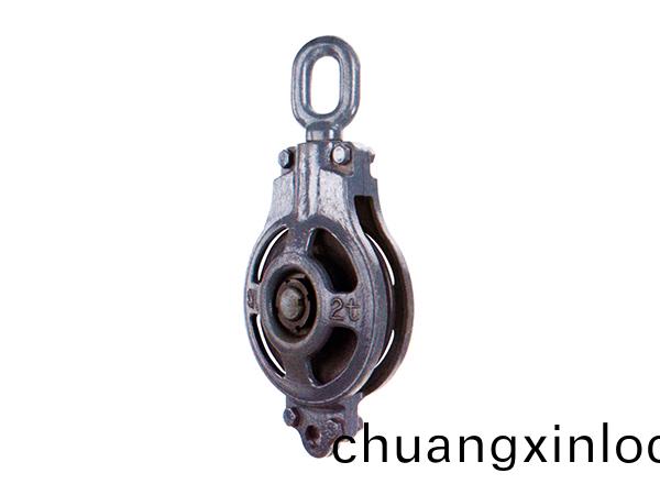 單(dan)輪(lun)舩(chuan)用(yong)鋼索滑車(che)